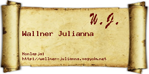 Wallner Julianna névjegykártya